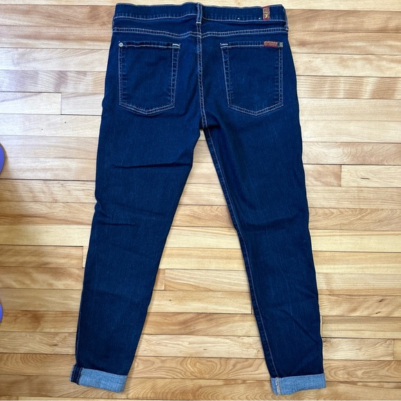 7 For All Man Kind Women’s Jeans The Skinny Size 32 - Picture 10 of 11